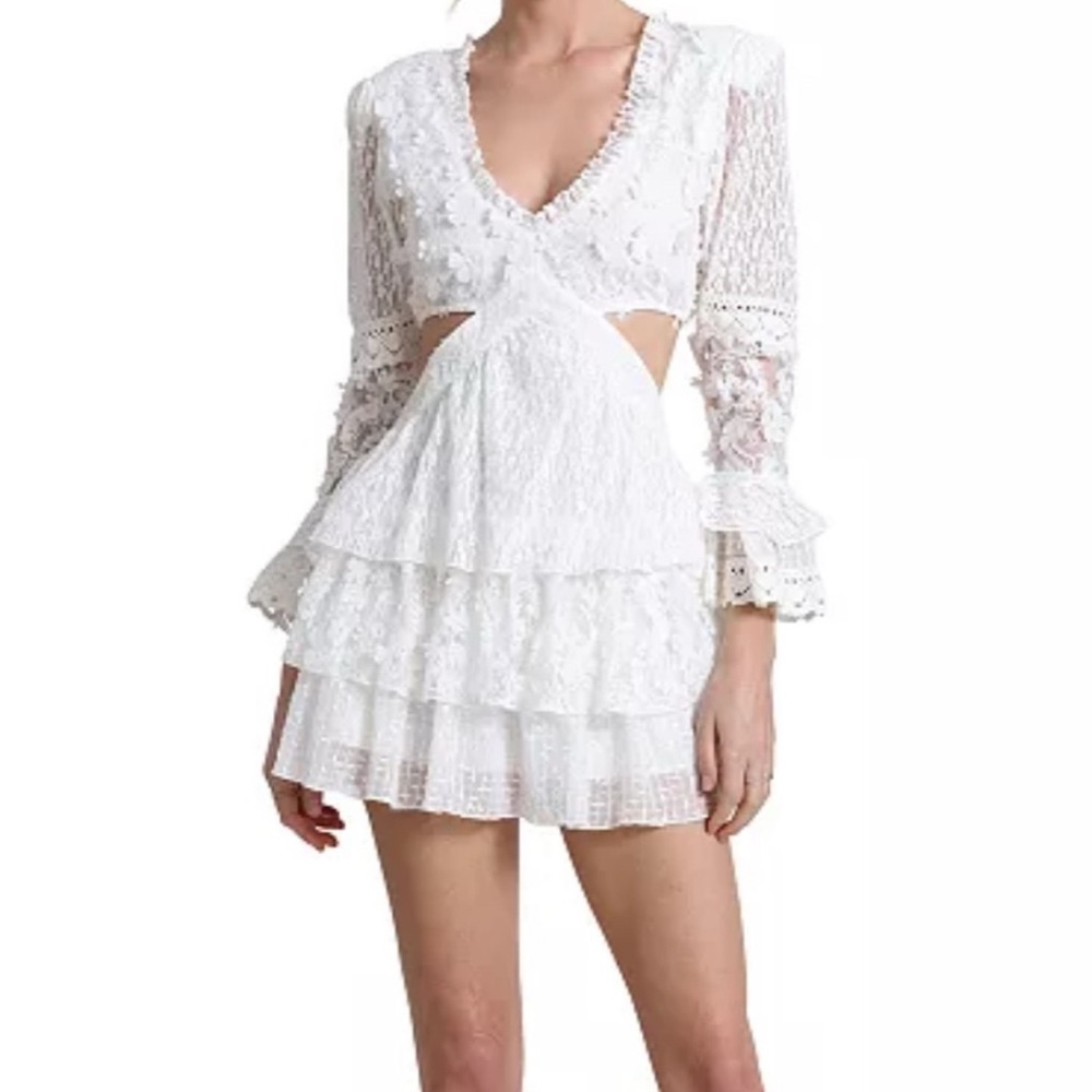 Elegant White Lace Dress
